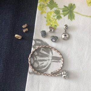 Pandora Bracelet & Lot of Charms/Spacers